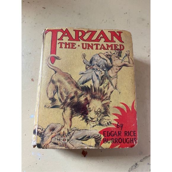 1941 BETTER BIG LITTLE BOOK TARZAN THE UNTAMED ERB BURROUGHS - Picture 1 of 6
